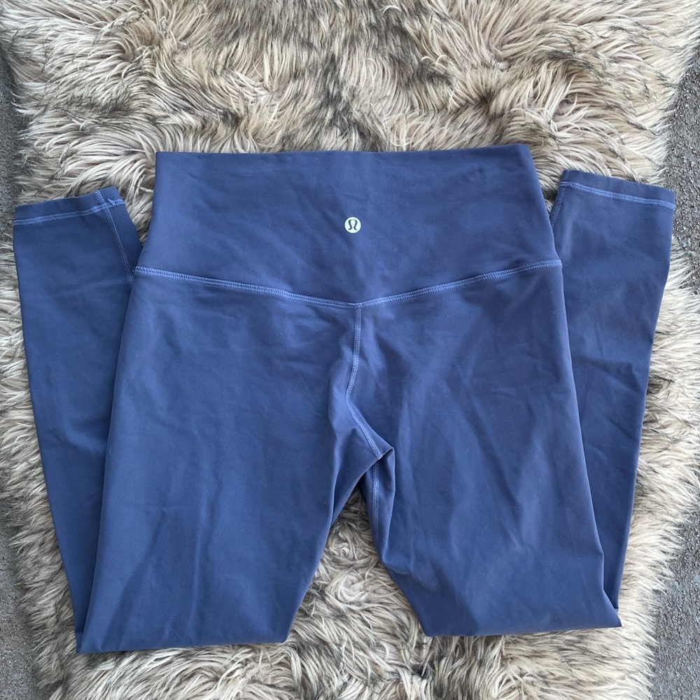lululemon athletica wunder under high-rise navy blue 25” leggings 8